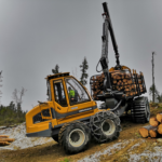 kettidega forvarder FR48 koormaga