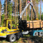 sampo rosenlew forvarder FR48 puidukoormaga