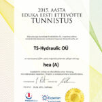 Edukas Eesti ettevõte 2015 TS-Hydraulic OÜ